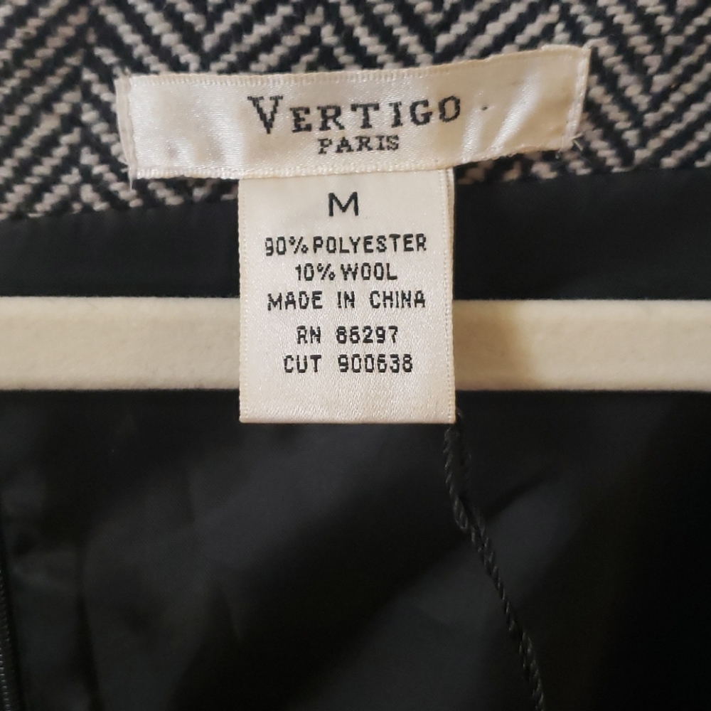 Black, White Gray Pattern Dress - image 3